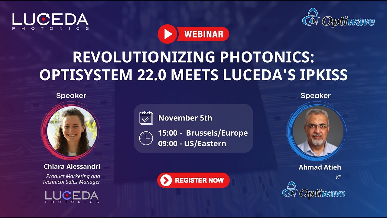 Luceda IPKISS - OptiSystem Co-simulation: Bridging PIC Design and System Simulation