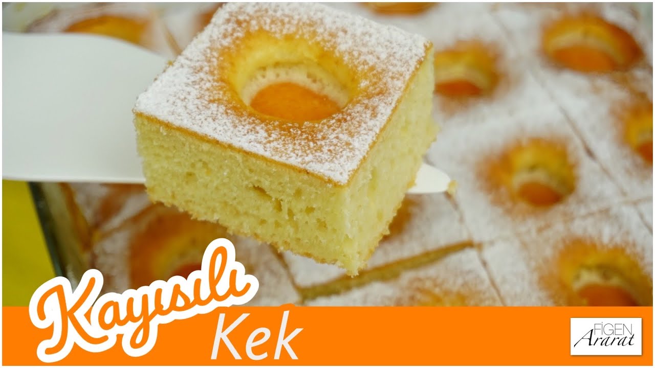 Azıcık malzeme ile kocaman pasta tadında kayısılı kek/ kek tarifleri/ Figen Ararat