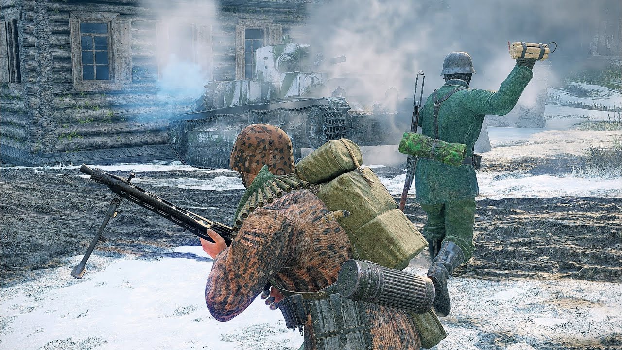 German Forces vs Soviet Forces - Monastery - Battle For Moscow | Enlisted