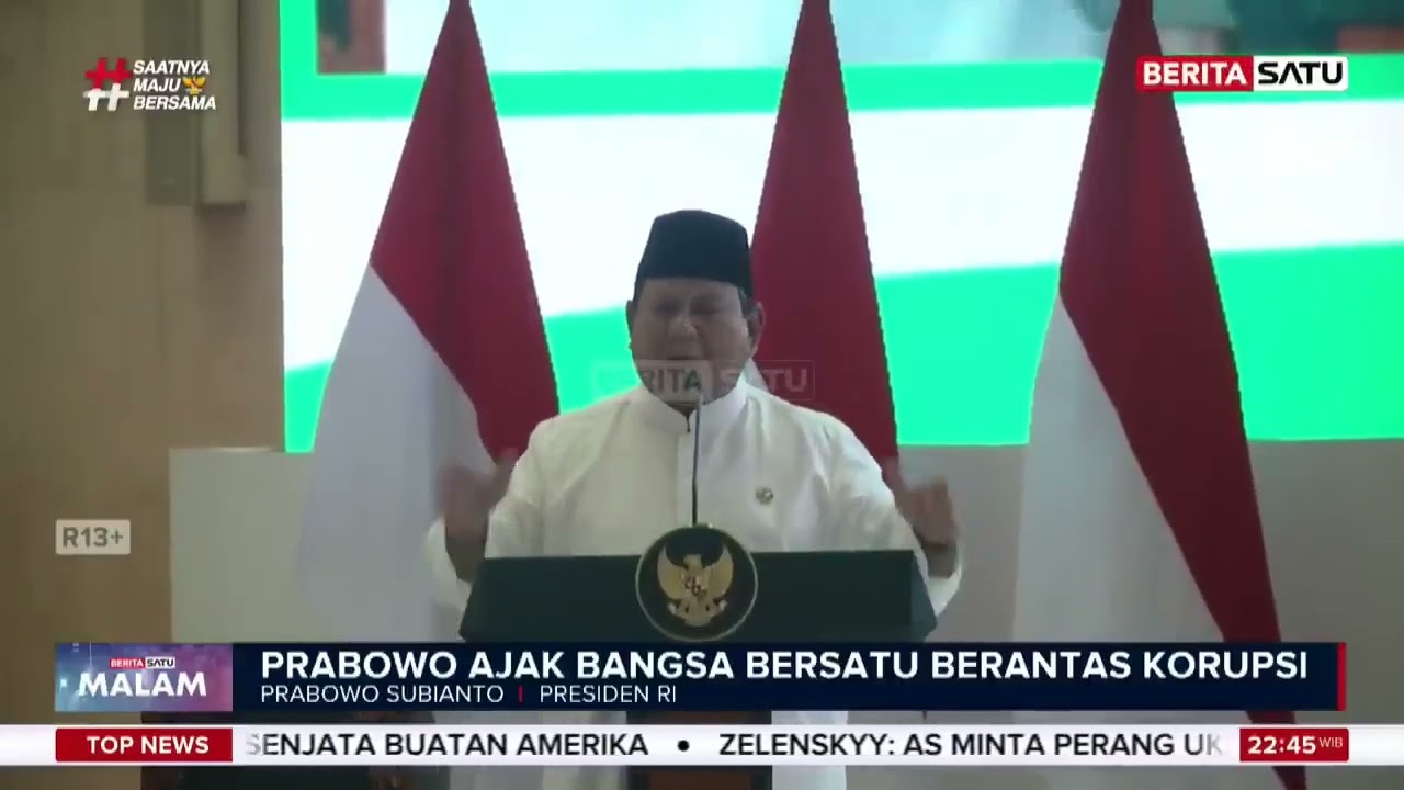 Hadiri Pengukuhan MUI, Prabowo Ajak Bangsa Bersatu Lawan Korupsi #beritasatu