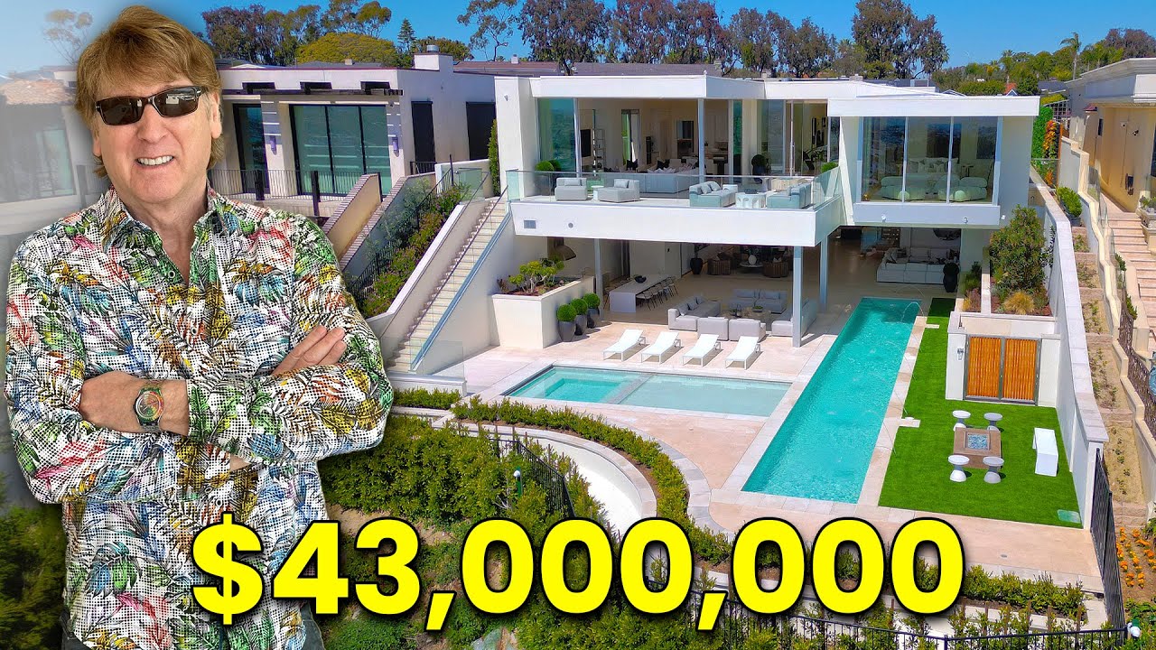 INSIDE A DREAM $43,000,000 OCEANFRONT MANSION IN NEWPORT BEACH