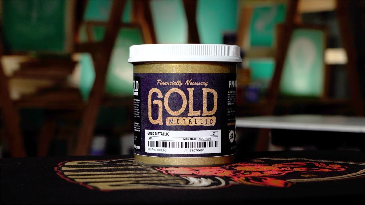 Everything you need to know to screen print FN-INK™ Metallic Gold