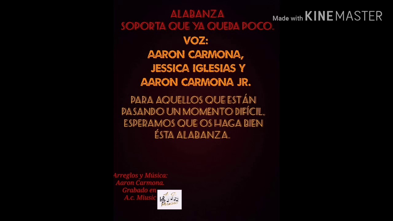(cover) Soporta que ya queda poco, Aaron Carmona, Jessica Iglesias y Aaron Carmona jr.