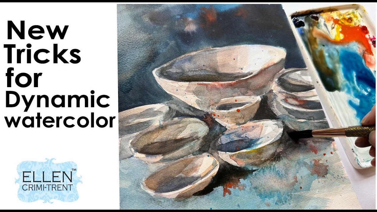Watercolor painting with Marc Folly techniques!