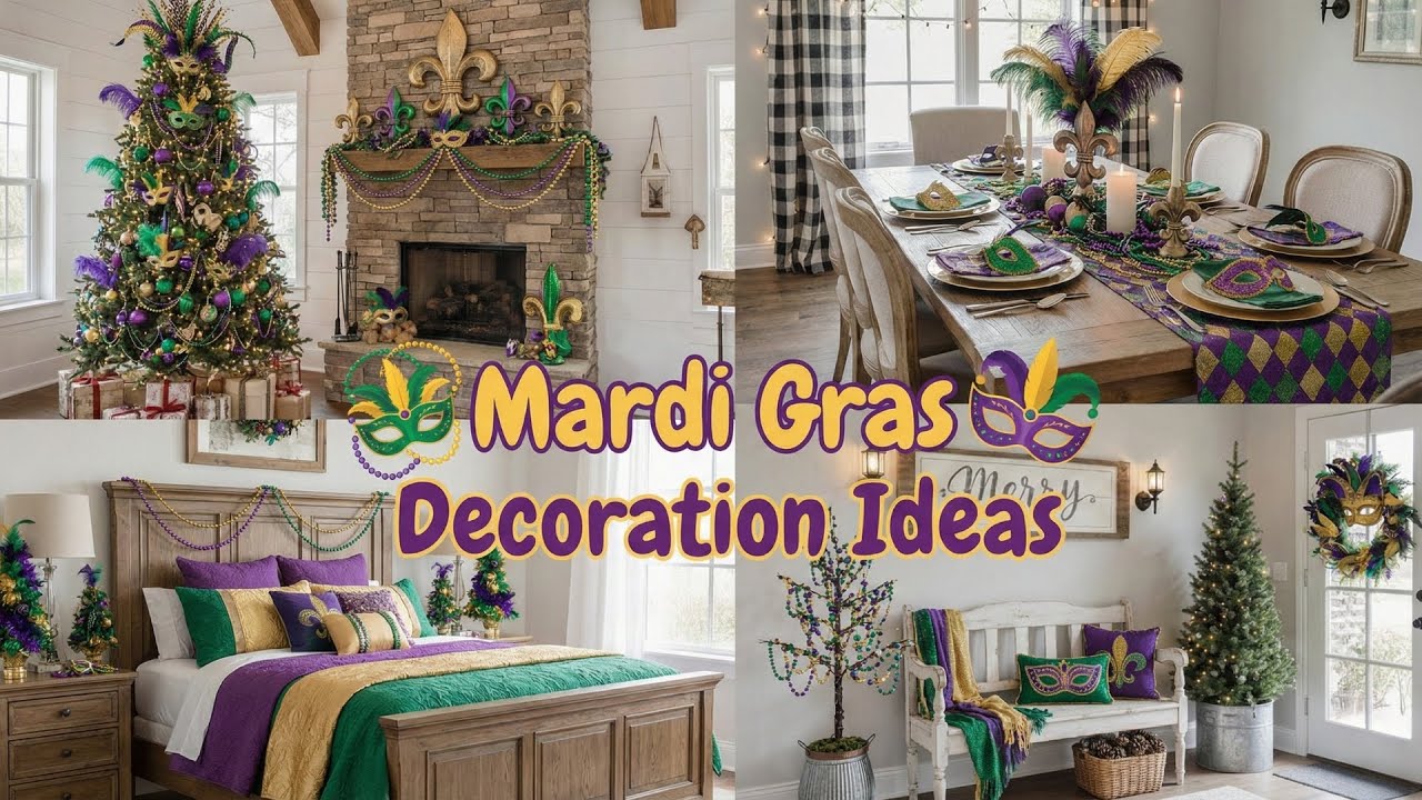 126+ Mardi Gras Decor Ideas 2026 | Home Decoration & Festive Party Inspiration