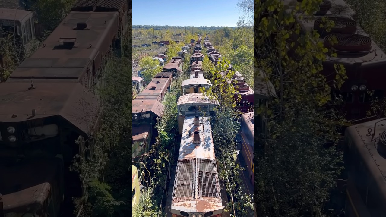 This Forgotten Abandoned Train Yard is Frozen in Time