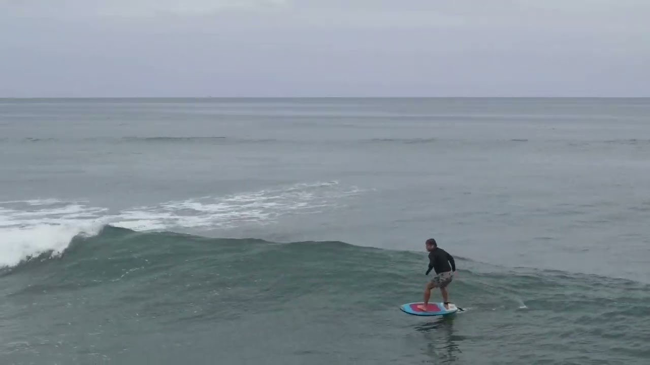 Prone Surf / Foil Surf Ecuador connecting set waves with @montanotaestates and @robertxross1