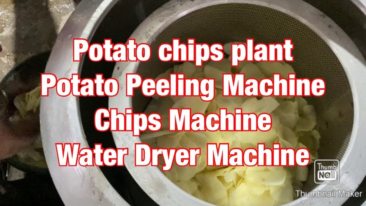 Potato chips plant, Potato Peeling Machine, Chips Machine, Water Dryer Machine☎️📲📞+91 93292 05352