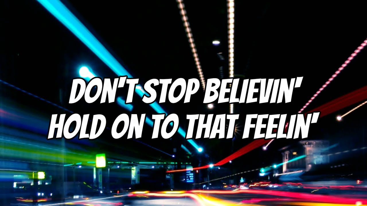 Don't Stop Believin'- Journey (Lyrics)-Karaoke