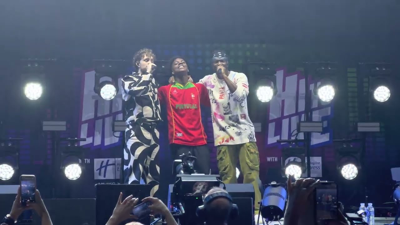 KSI ft. IShowSpeed & Tom Grennan - Not Over Yet - Hits Radio Live Manchester 2022 (epilepsy warning)