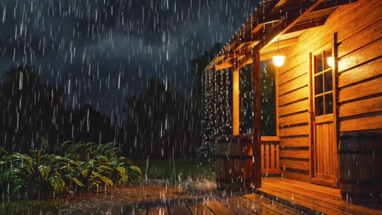 Dark Night Rain & Thunder Ambience | 24/7 Live Sleep Sounds | HEAVY RAIN | RAIN SOUND FOR SLEEP