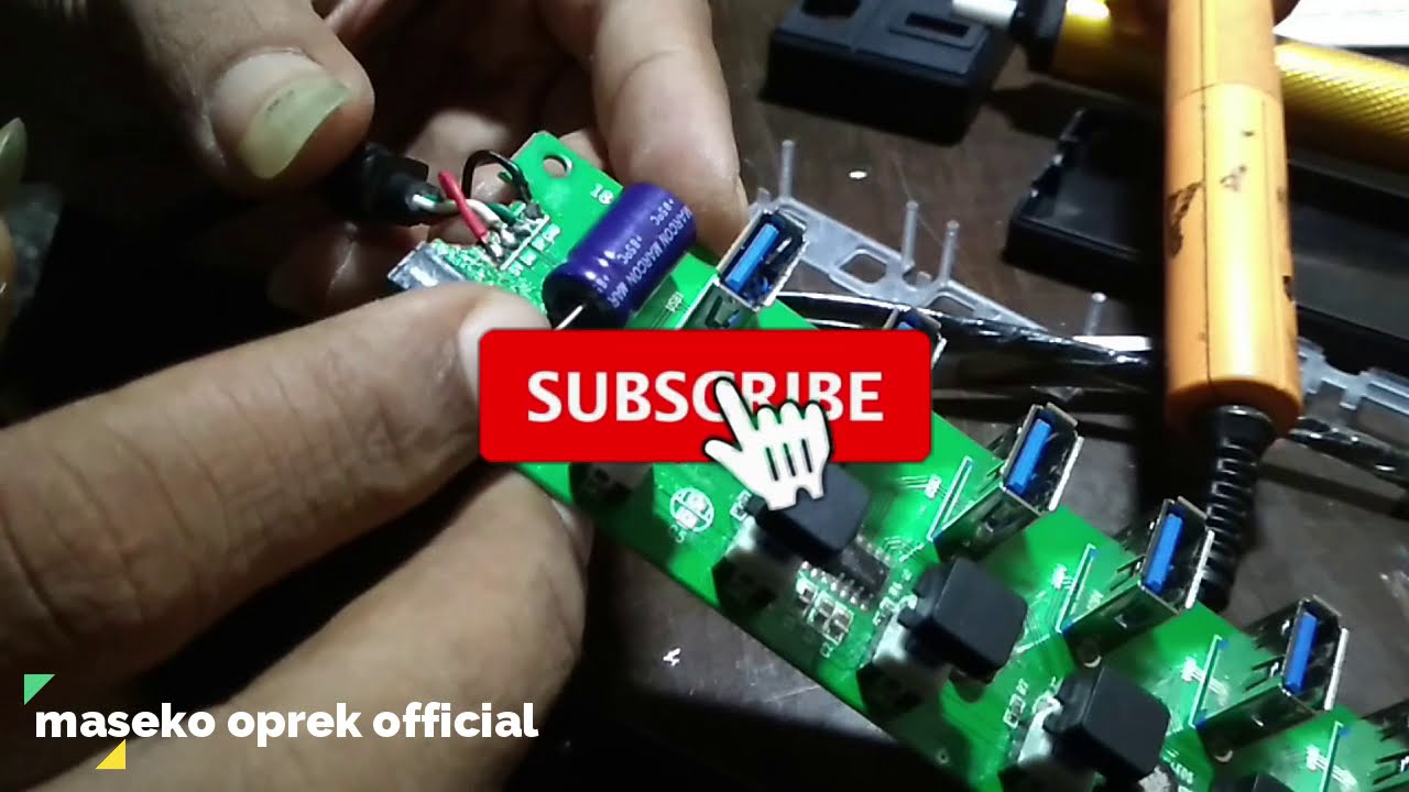 Upgrade dan Review isi dalamnya Digigear usb hub 3.0 dan penambahan Kapasitor