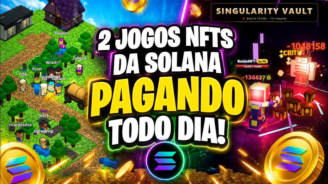2  NOVOS JOGOS NFTS da SOLANA PAGANDO TODO DIA!
