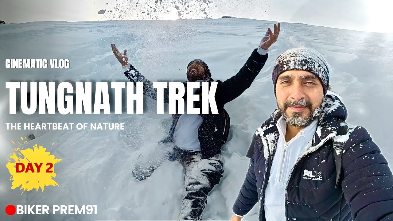 Tungnath trek in winter || chopta to tungnath trek on snow || tungnath snowfall update January 2025