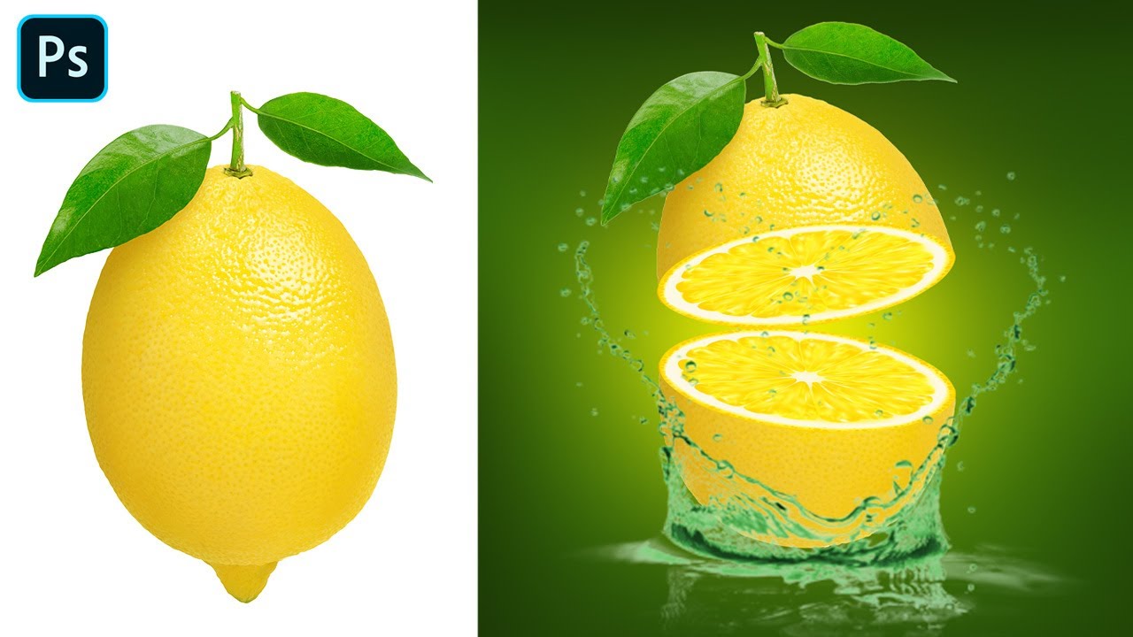 Lemon Slice Effect | Fruit Manipulation Photoshop Tutorial