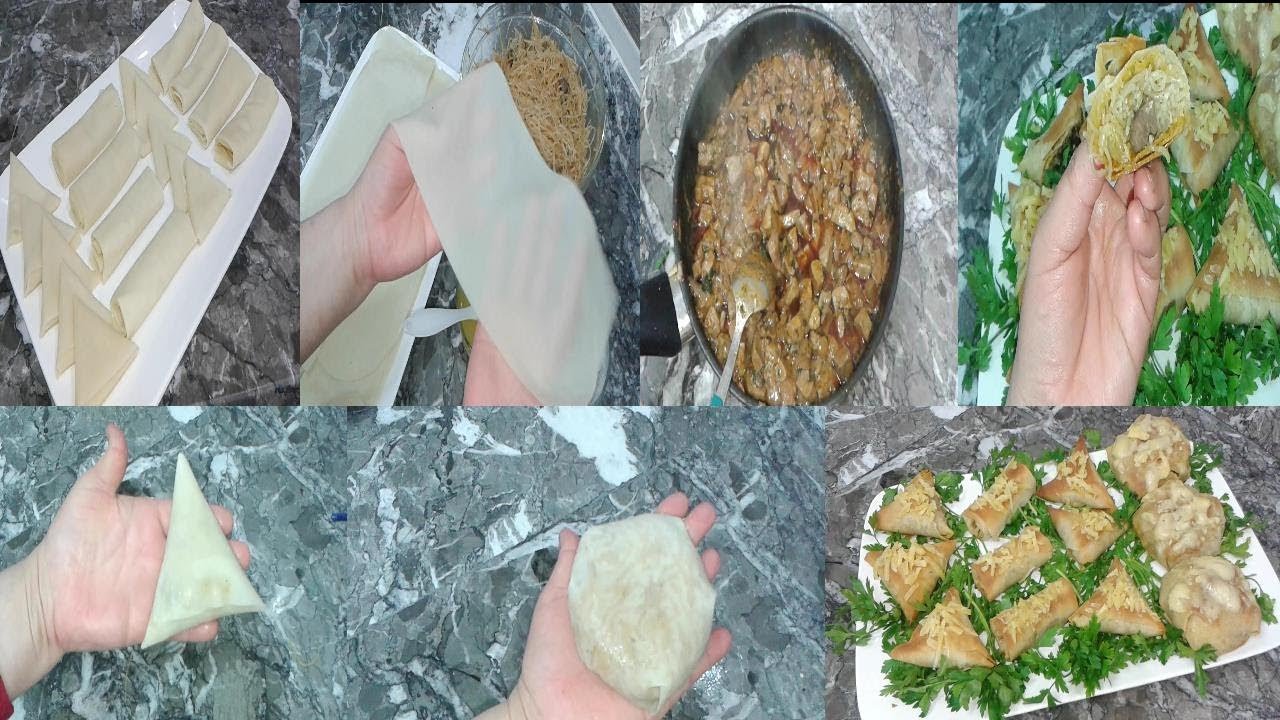 بريوات وبسيطلات بالورقة لي سبقلي حضرتها في الفرن مع الذ حشوة في العالم