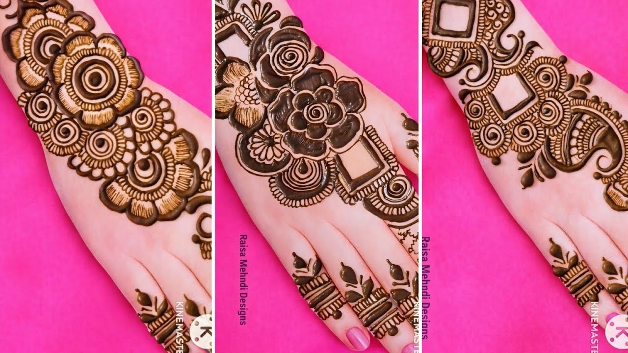 Very beautiful stylish back hand mehndi design | Mehndi designs arabic style 