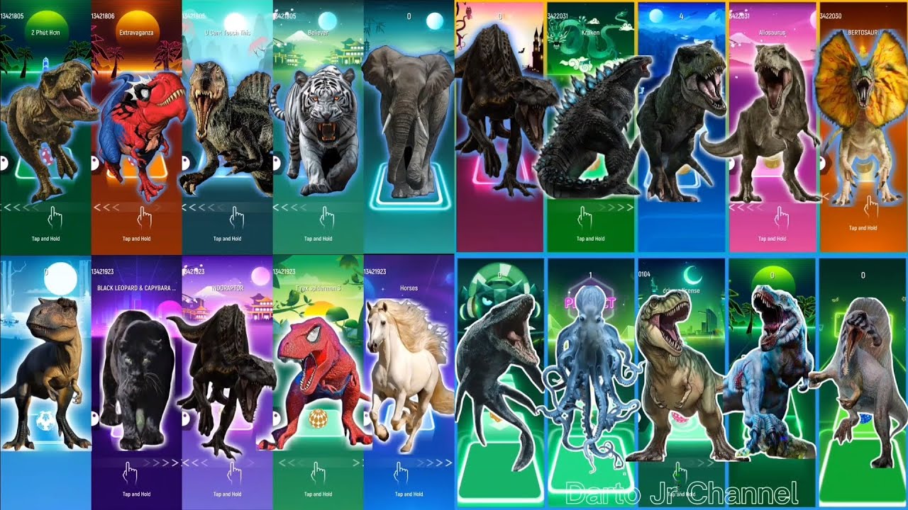 t-rex spiderman vs indoraptor vs mosasaur vs jurassic world