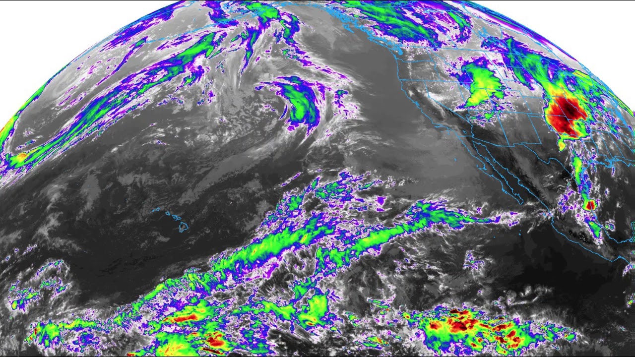 Pacific Ocean full of storms