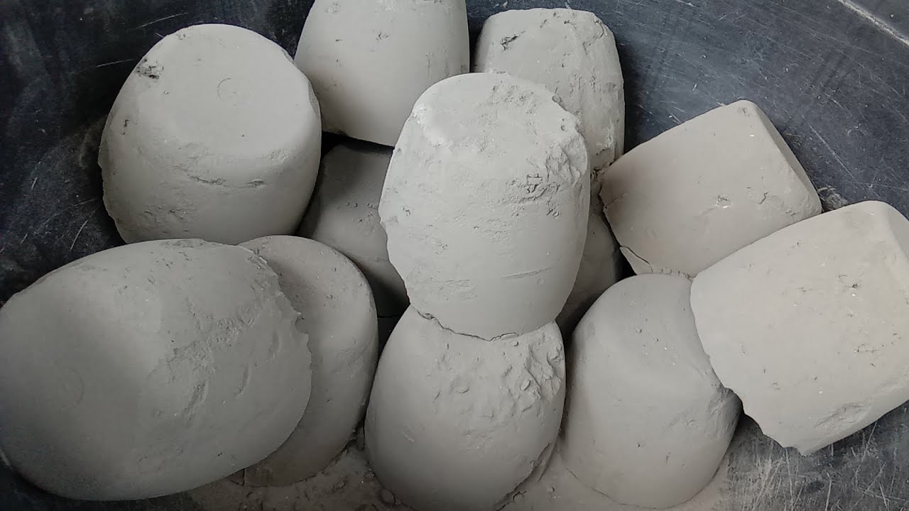 Super soft pure cement big blocks silky 😷🤤 crumbling 😍|satisfying video|Asmr puppys