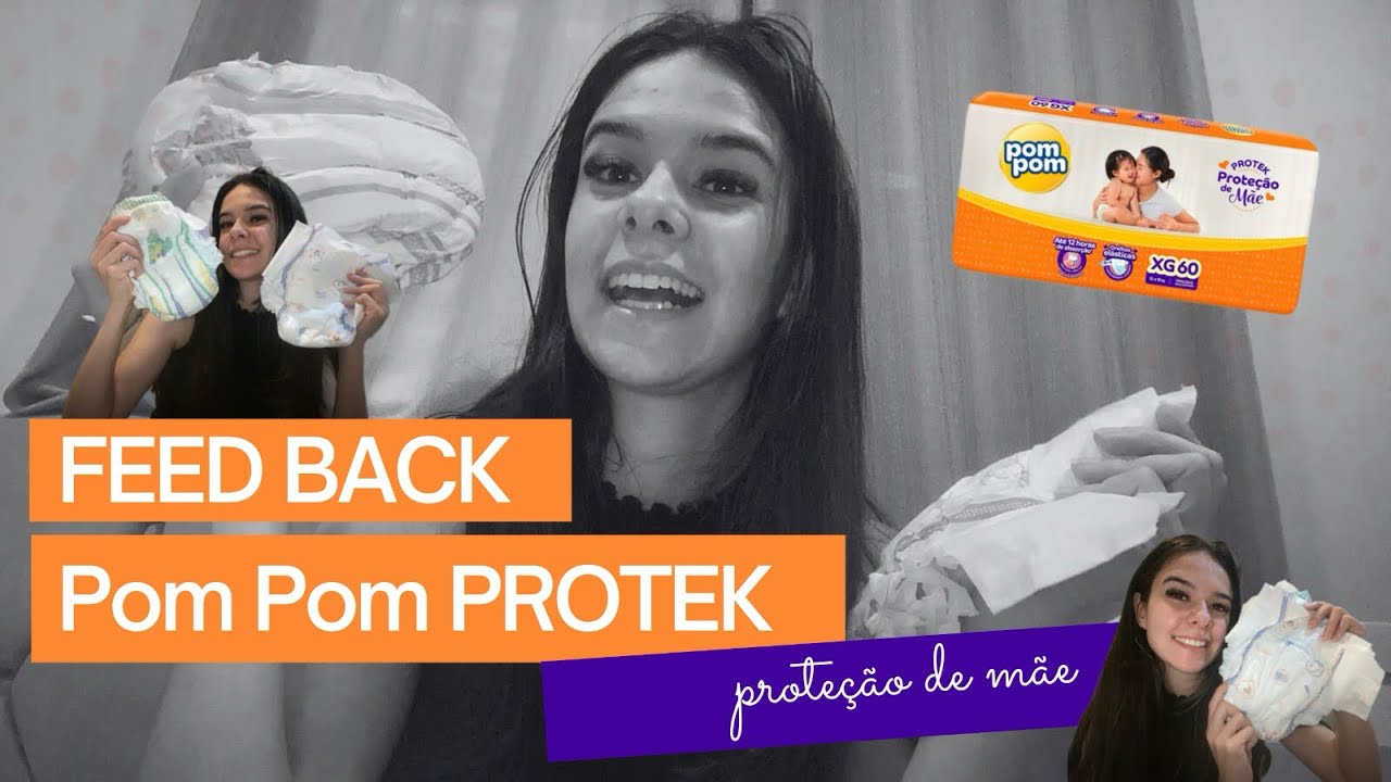 Fralda PomPom Protek Proteção de Mãe 💛 | Vale a Pena? Minha Experiência Real! 🧷🚼