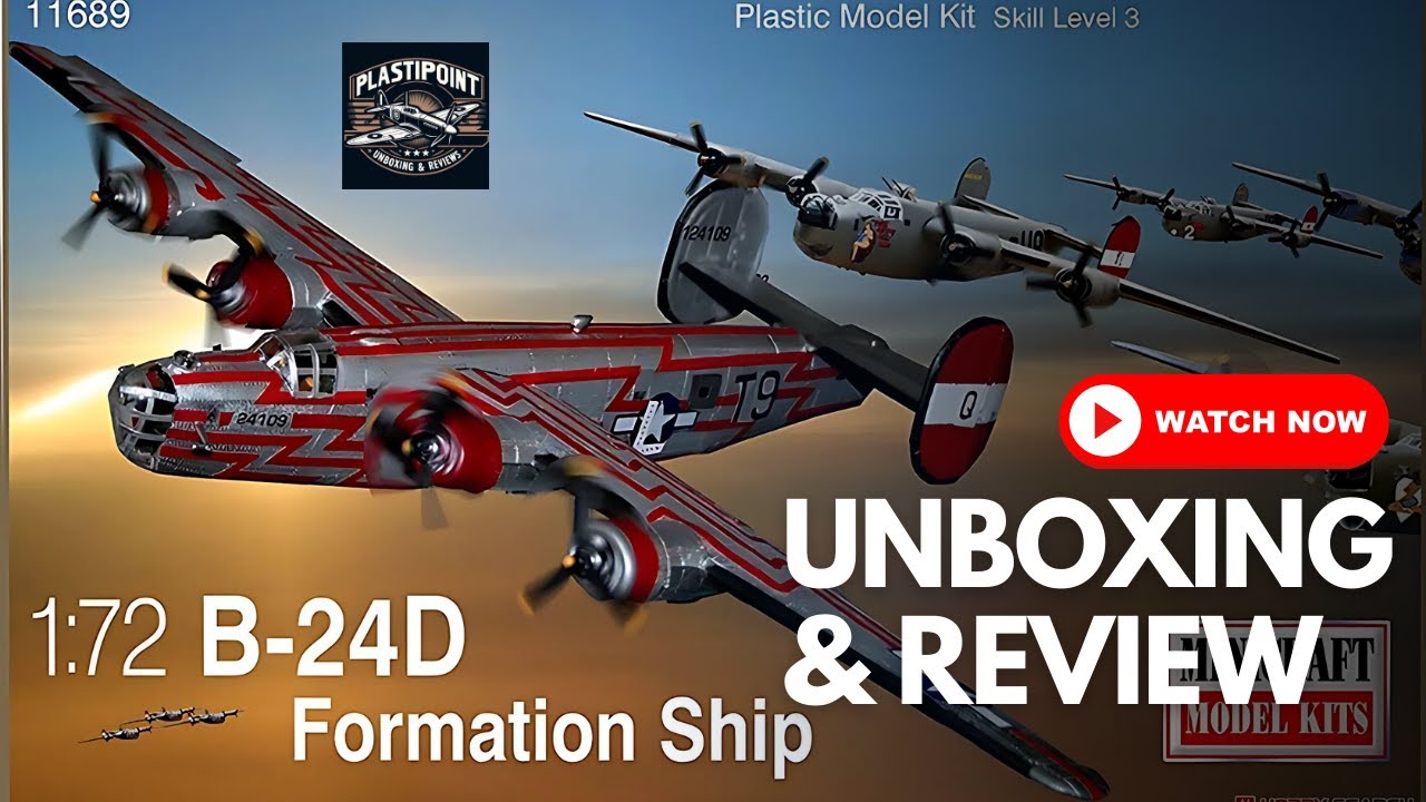 Descubra o Incrível B-24D Formation Ship na escala 1/72 da Minicraft: Unboxing e Review Imperdíveis!