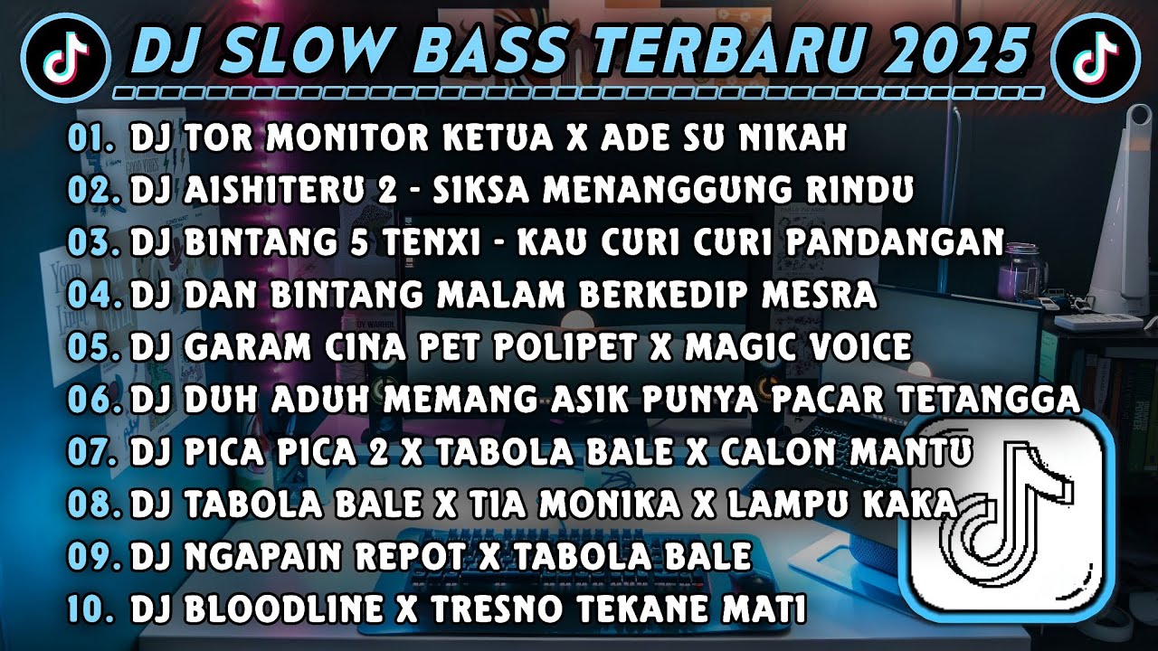 DJ SLOWBASS TERBARU 2025 || DJ TOR MONITOR KETUA X ADE SU NIKAH || DJ AISHITERU 2 VIRAL TIKTOK 