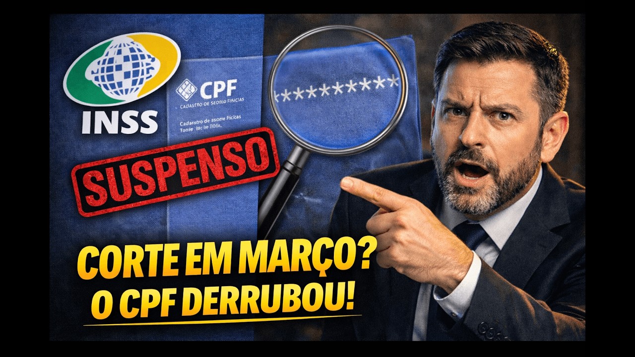 BPC SUSPENSO EM MARÇO? O Cruzamento de CPFs Começou: Veja Como Proteger seu Benefício! #inss