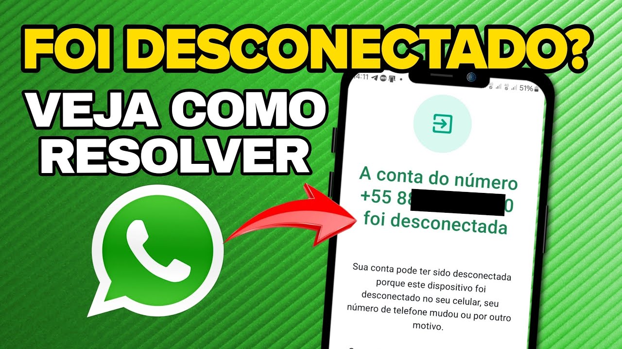 VOC&Ecirc; FOI DESCONECTADO DO SEU WHATSAPP? VEJA COMO RESOLVER ESSE PROBLEMA