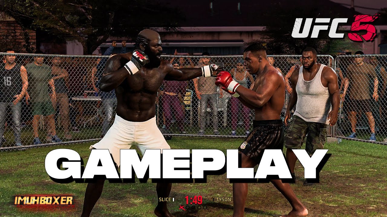 UFC 5 - Trying to Beat MIKE TYSON on the Hardest Difficulty with KIMBO! at Night! - Simulation Mode