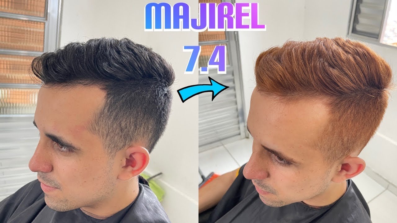 Majirel 7.4 - Do Preto ao Ruivo Acobreado em Cabelos Masculinos