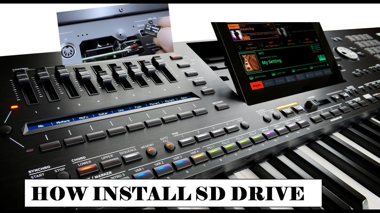 HOW TO INSTALL SSD DRIVE OR MICRO SD MEMORY ON KORG PA5X PROFESSIONAL ARRANGER/TIPS & TRICKS