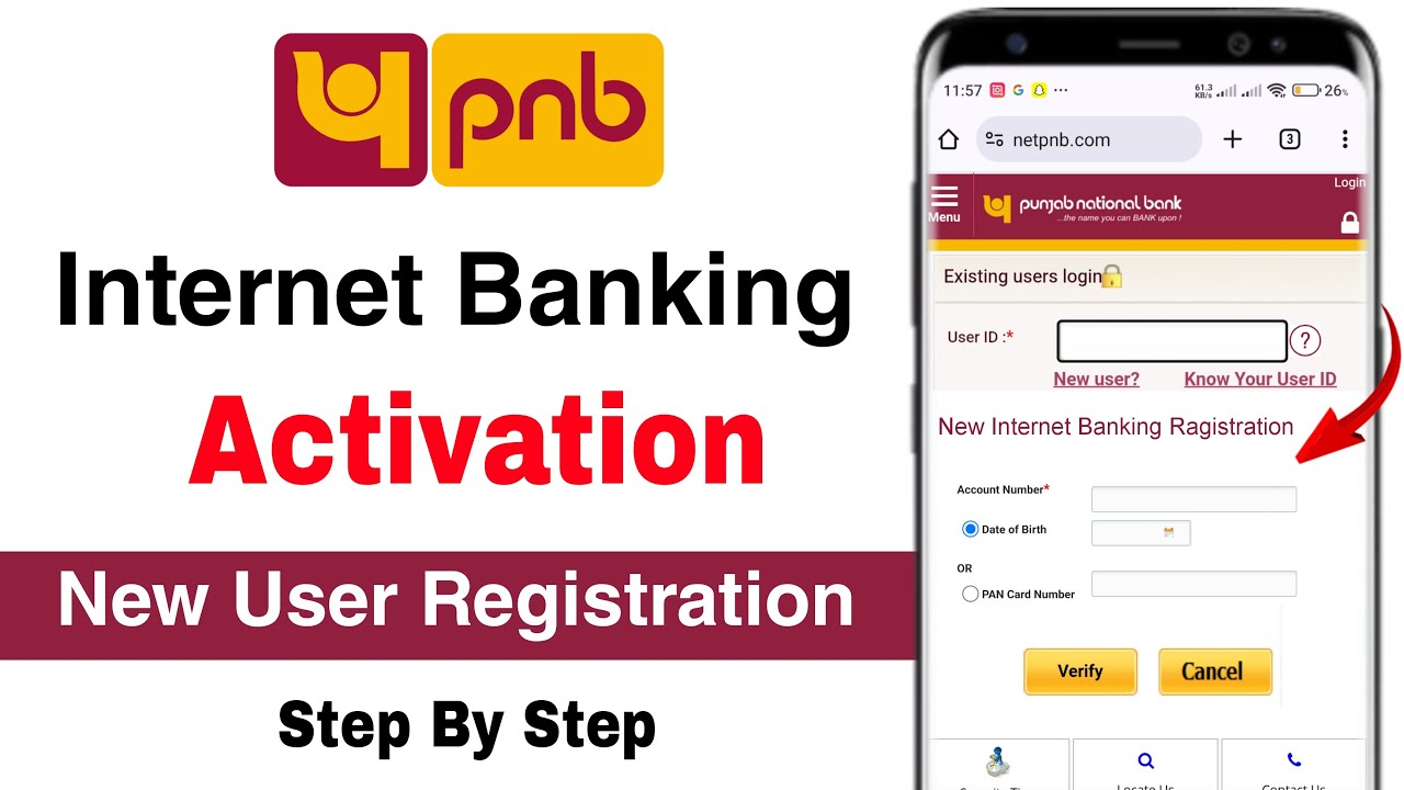 PNB Internet Banking Online Registration 2025 | Punjab National Bank Net Banking Activation