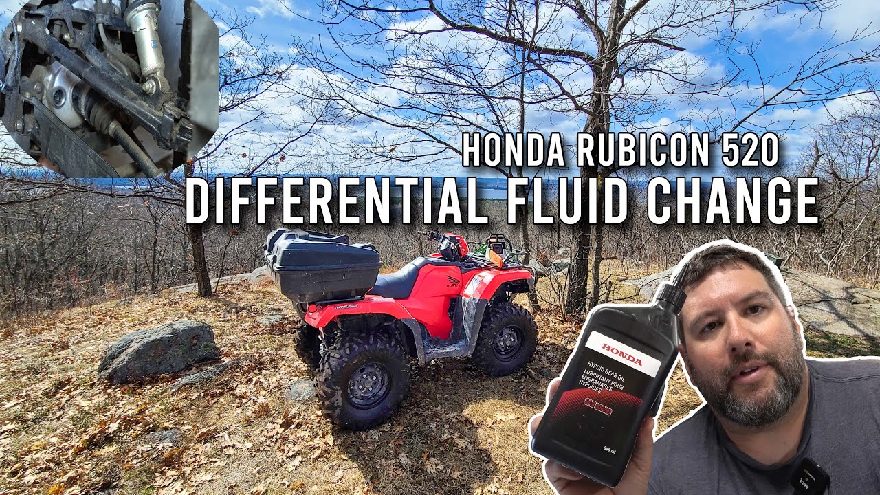 Differential Oil Change - HOW TO on the Honda RUBICON 520 DCT