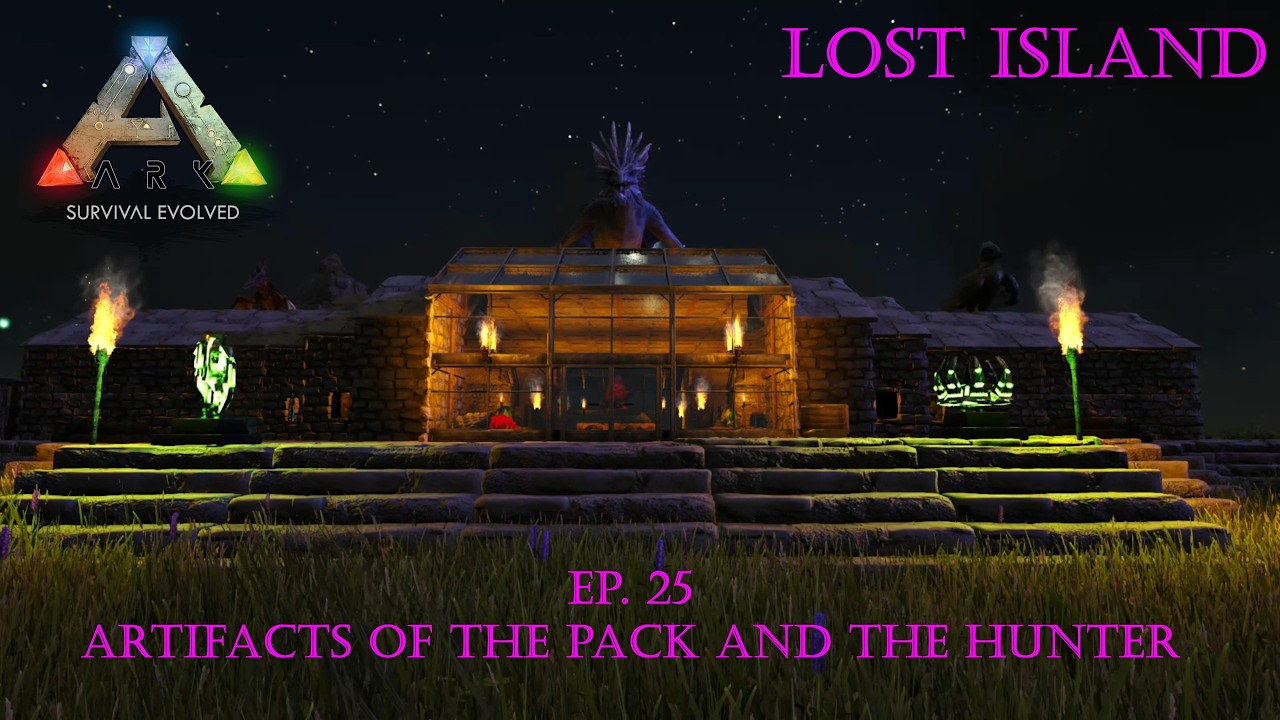 Ark Survival Evolved: Lost Island, эпизод 25: Артефакты стаи и охотника.