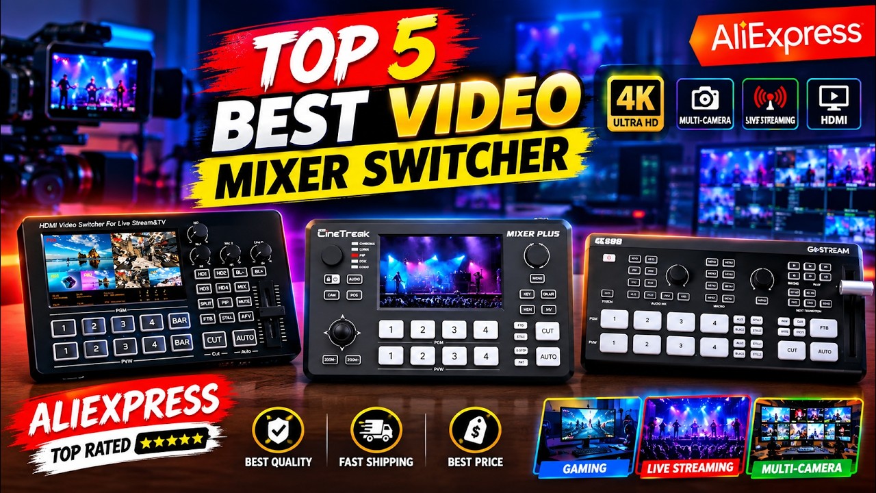 Top 5 Best Video Mixer Switcher in 2026 | Best Video Mixer Switcher on Aliexpress