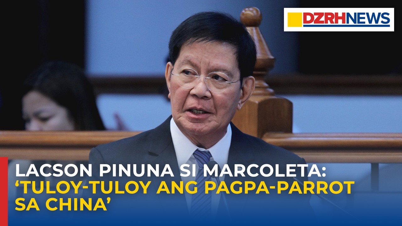 Lacson iginiit na malinaw ang pahayag ni Marcoleta kaugnay sa pagsuko sa KIG sa China