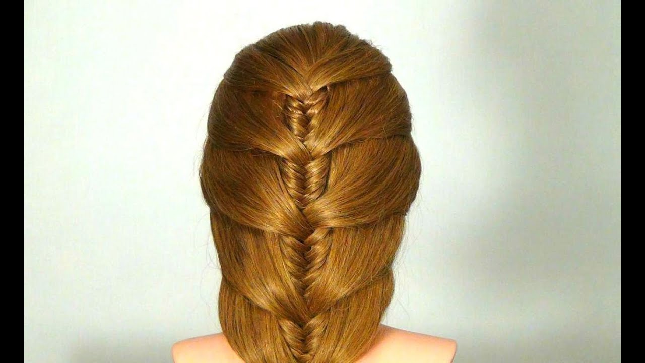 Легкая прическа на каждый день. Easy hairstyle for every day