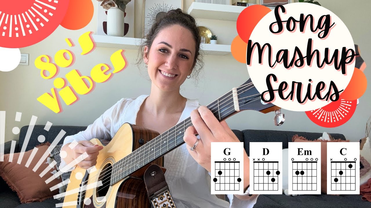 СЕРИЯ ПЕСЕН MASH UP Видео 3 — Песни 80-х [Урок игры на гитаре для начинающих]