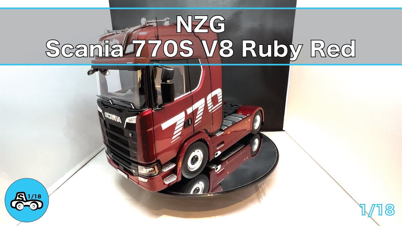 NZG Scania 770S V8 RubyRed 1/18