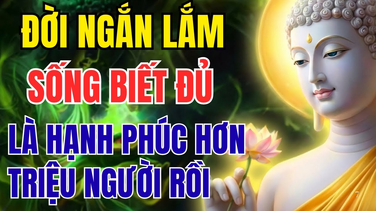 PHẬT DẠY HAY NHẤT: ĐỜI NGẮN LẮM, SỐNG BIẾT ĐỦ ĐÃ HẠNH PHÚC HƠN TRIỆU NGƯỜI | DIỆU PHÁP ÂM TV