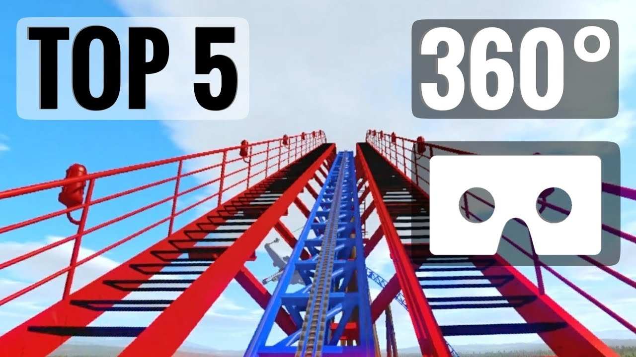 Top 5 VR 360 Videos Roller Coaster Rides Virtual Reality Best 360&deg; 4K Immersive Compilation