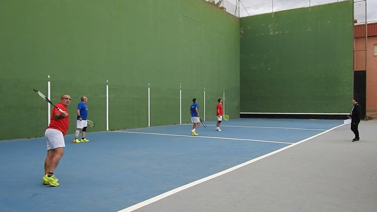 Frontenis Valencia  liga 2ªDv  Z1  La Pobla A-Cheste D(5-4-25)  P2  Santi-Carlos L  3er set(2ªparte)