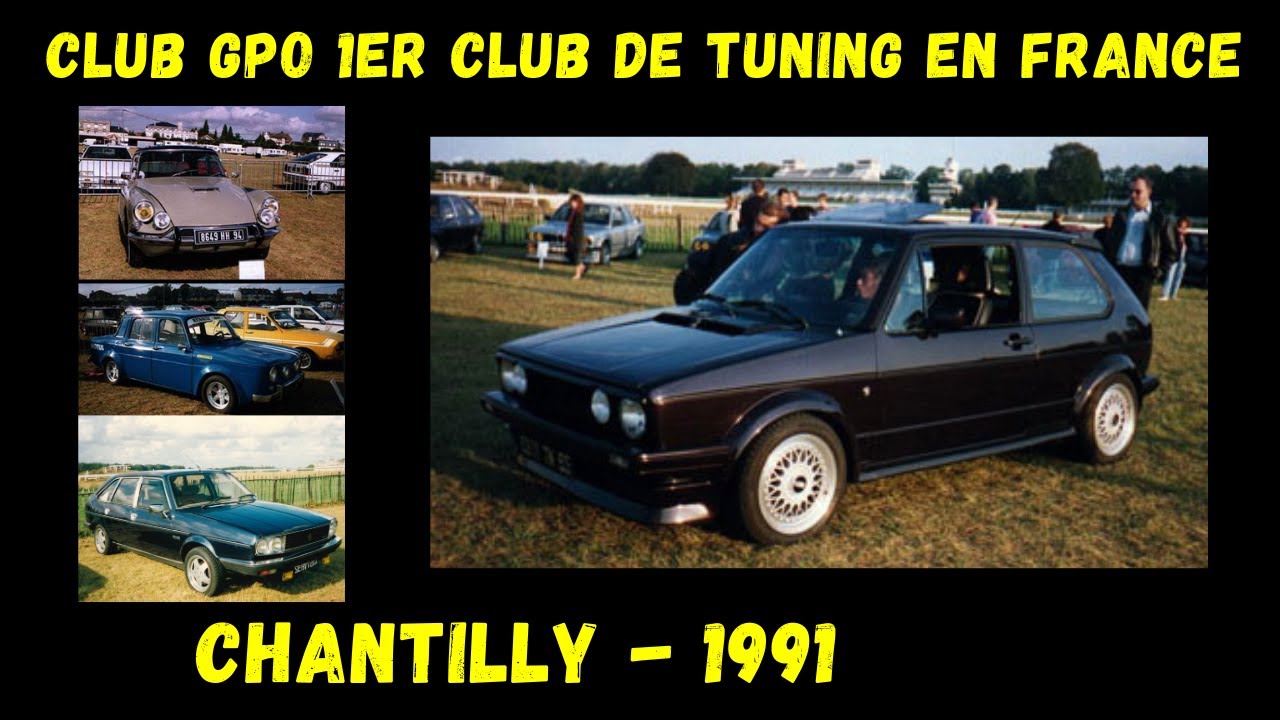 Club GPO 2ème exposition à Chantilly Septembre 1991. Ruggeri, BBS, DP Sport, Rieger, Gordini, etc...