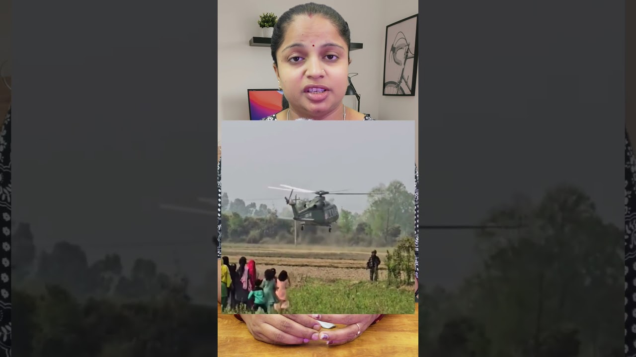 Helicopter landed in the field / #shorts #trending #gujarati
