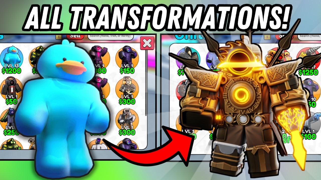 ALL SKIBIDI TOWER DEFENSE INVENTORY TRANSFORMATIONS! (FULL MOVIE)