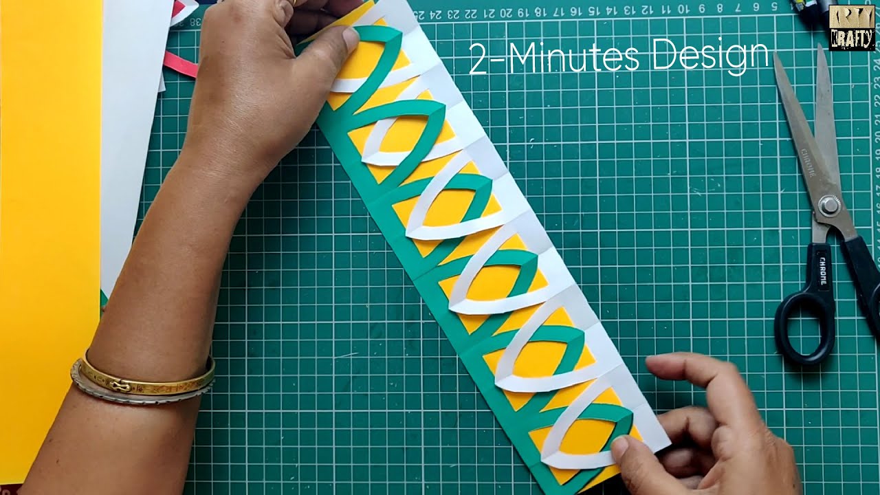 Two - Minutes Design for Bulletin Board Border | DIY