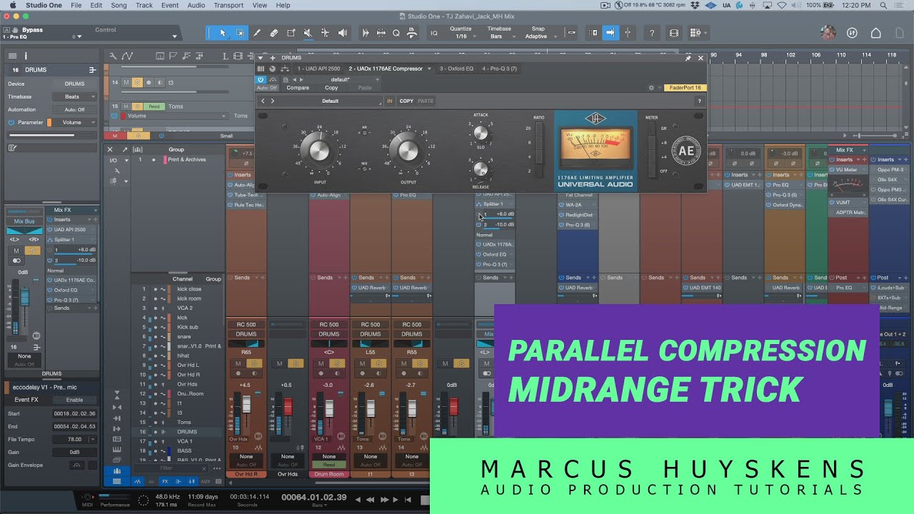 Dialling in Parallel Compression with this simple Midrange Mix Trick