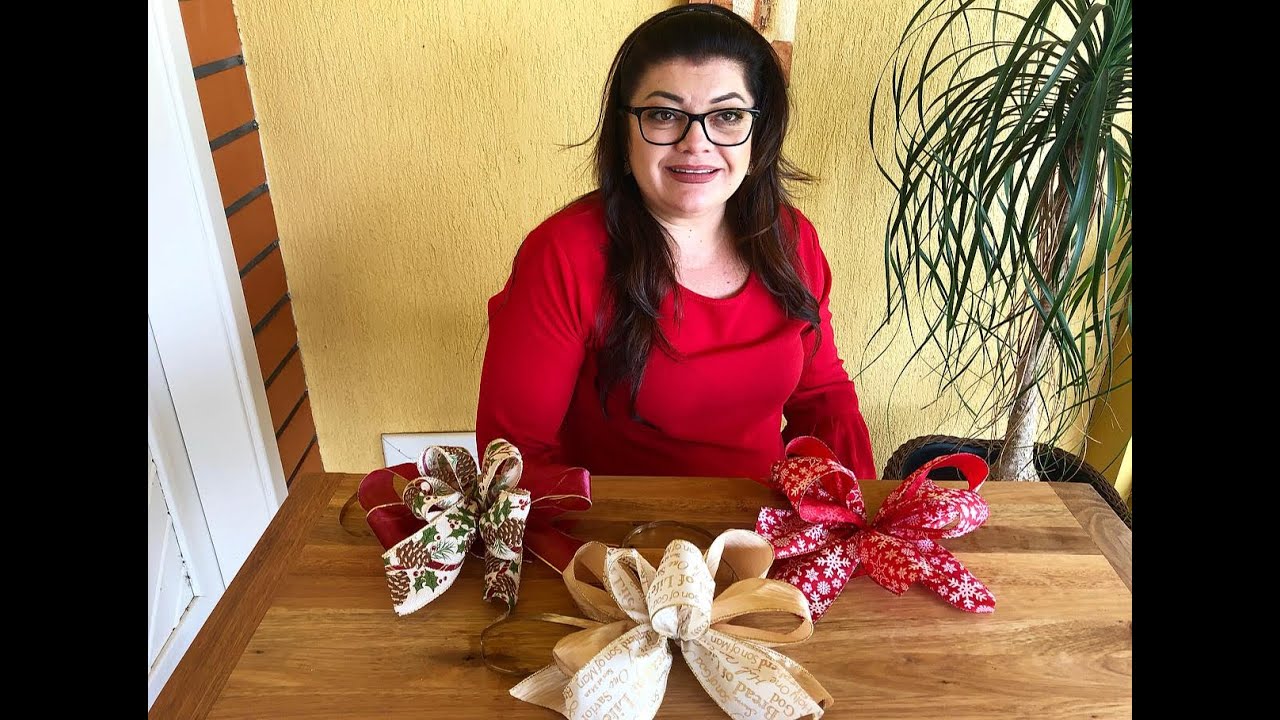 Laços Decorativos para Pinheiro de Natal