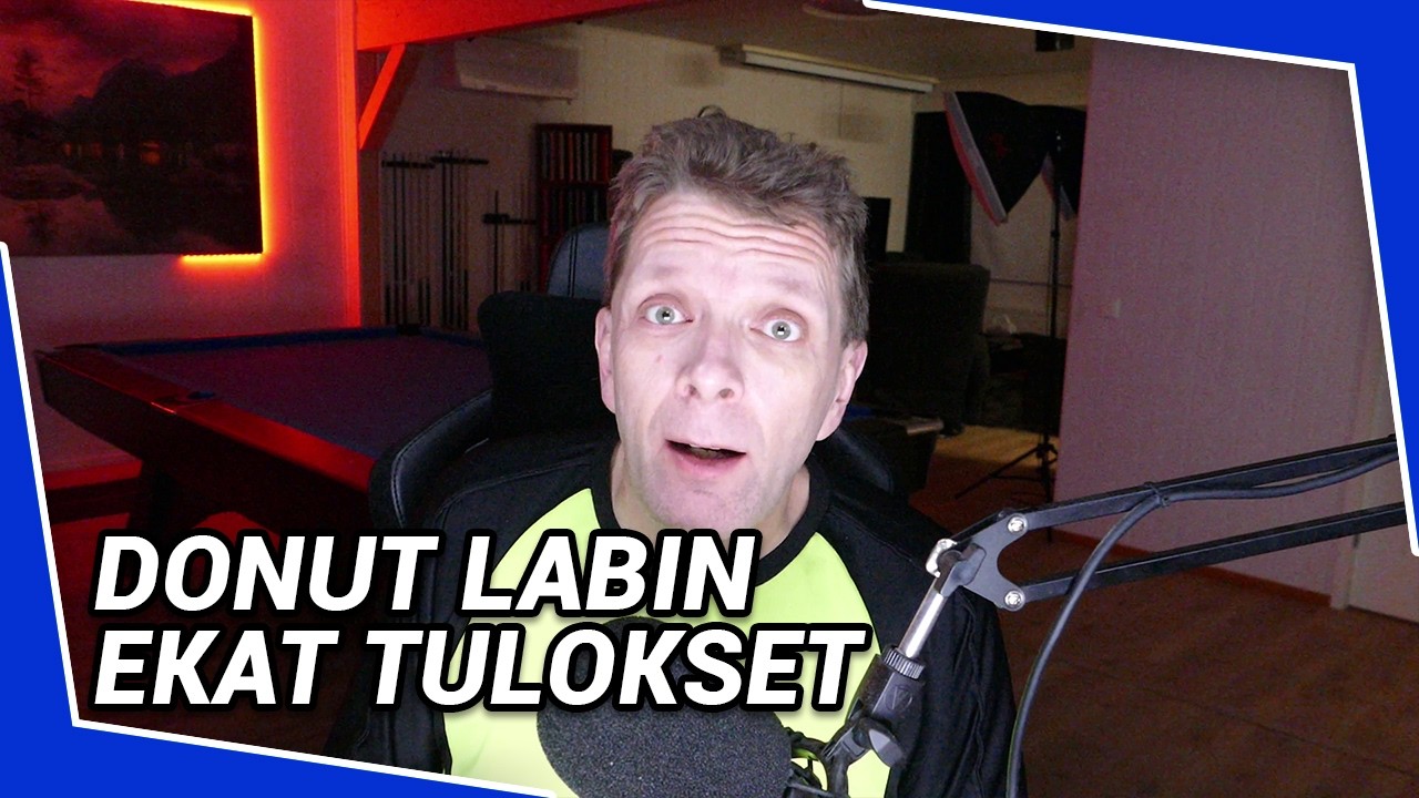 Donut Labin ensimmäiset mittaustulokset, ei enää videoita